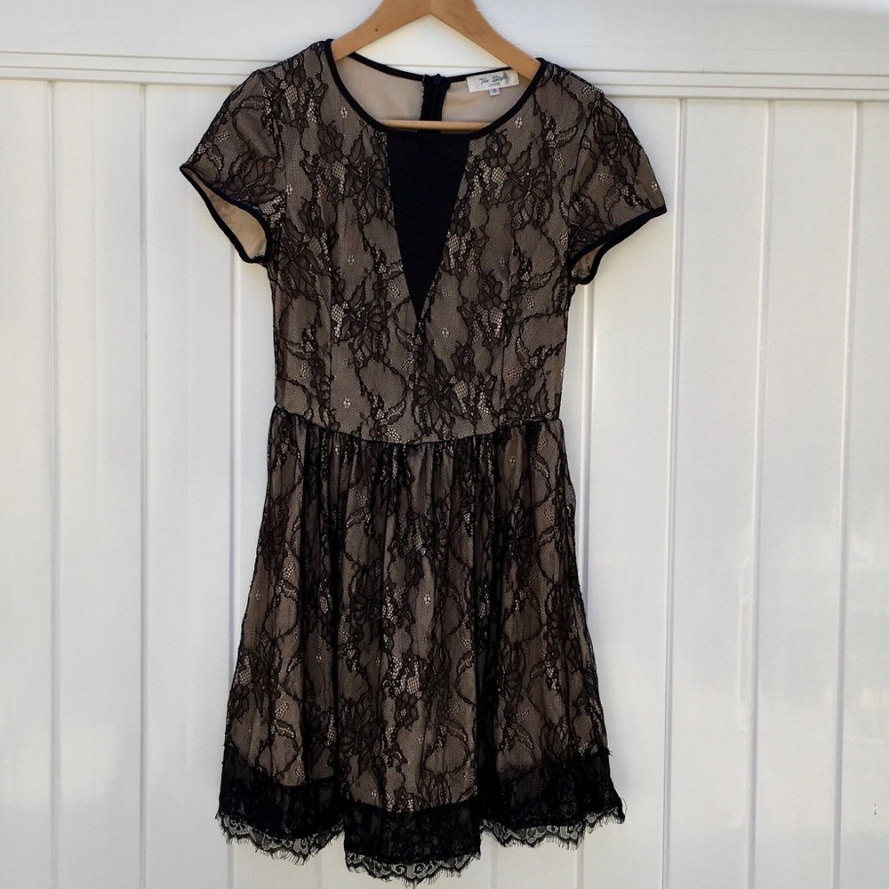 Asos The Style London Lace Overlay Dress